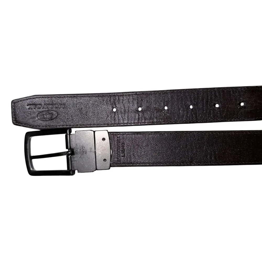Mossy oak and leather reversible belt size 38 hunting camo